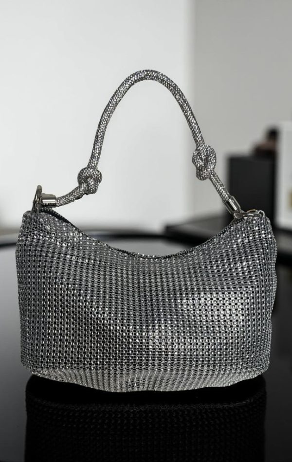 Glitzer-Bag Silber