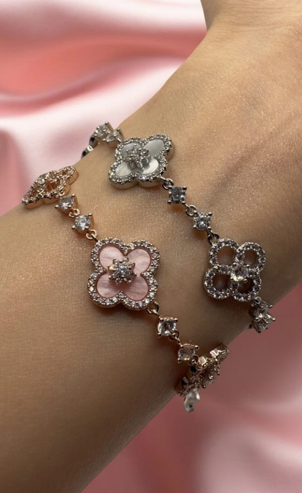 Armband Fiore mit Kristallen (verstellbar)