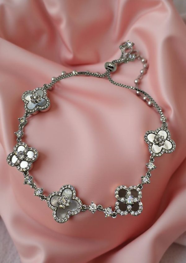 Armband Fiore mit Kristallen (verstellbar) – Bild 2