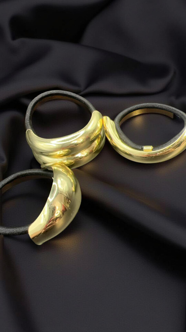 Haargummis Gold (3er Set) – Bild 2