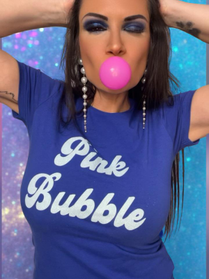 Shirt – Blau/Hellblau Glitzer
