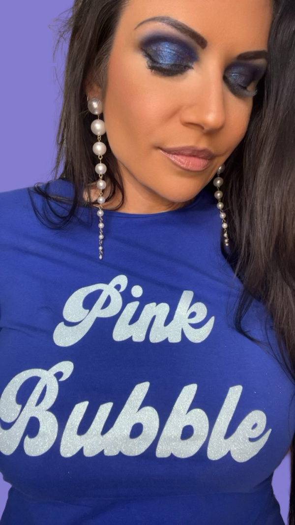 Shirt – Blau/Hellblau Glitzer – Bild 2